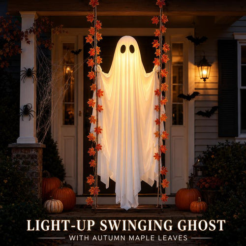 4.4 FT Swinging Ghost Halloween Decor - Outdoor