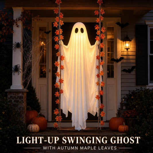 4.4 FT Swinging Ghost Halloween Decor - Outdoor